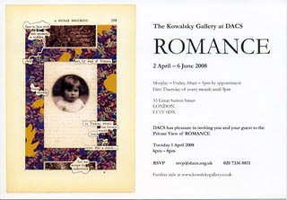 Romance exhibition invitation