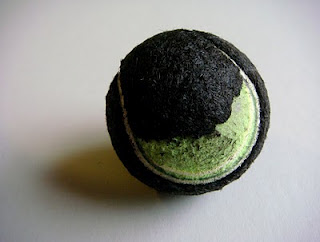 tennis ball in progress