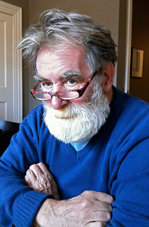 Tom Phillips with reading glasses