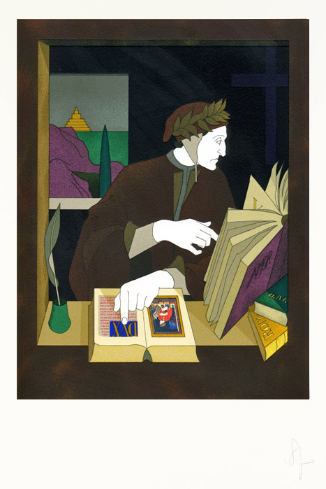 Frontispiece : Dante in his Study  