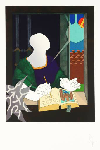 Virgil in his study