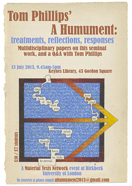 A Humument conference poster